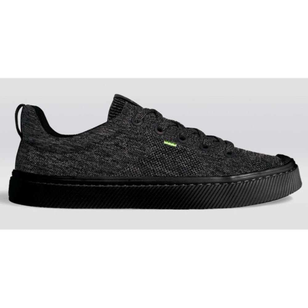 Cariuma IBI Low Stone Black Knit Sneakers Women's Size 7.5 In Box